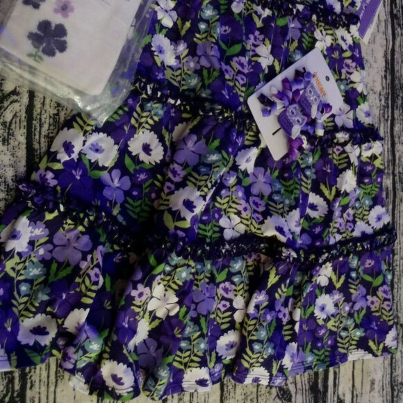 Gymboree Whooo's Cute 5T Dress Tights Hair Curlies Set NWT - Picture 3 of 3